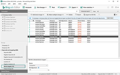 bing editor creator|bing editor device targeting.